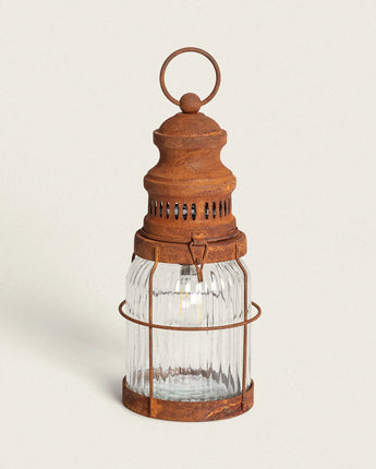 Candeeiro de Mesa LED Metal Lantern Farm